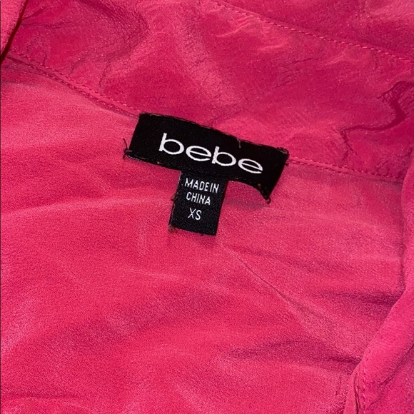 COPY - Cute Pink Bebe blouse 🎀 - Picture 4 of 5